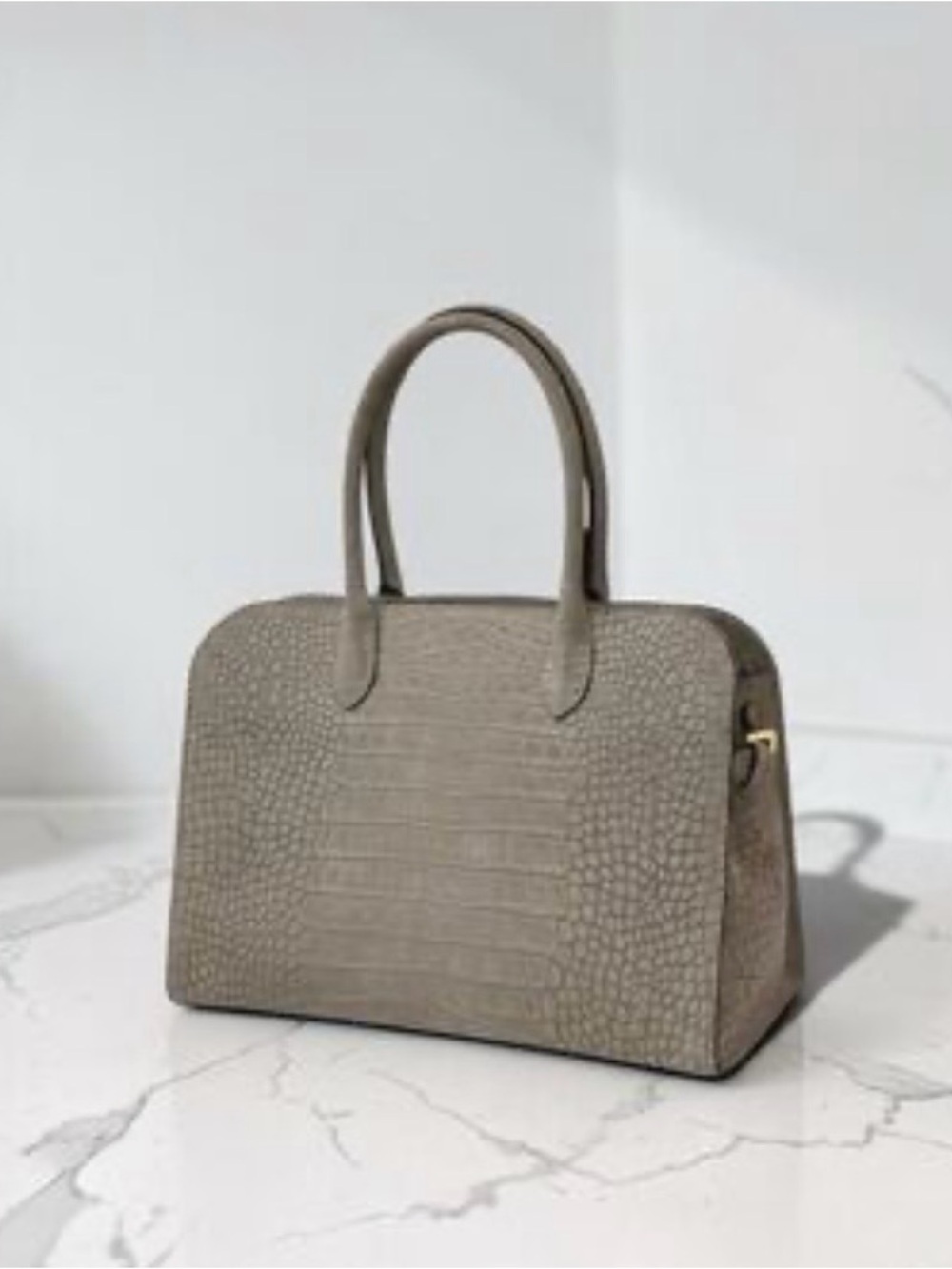 Claudia Firenze Gray Tote with Removable Strap